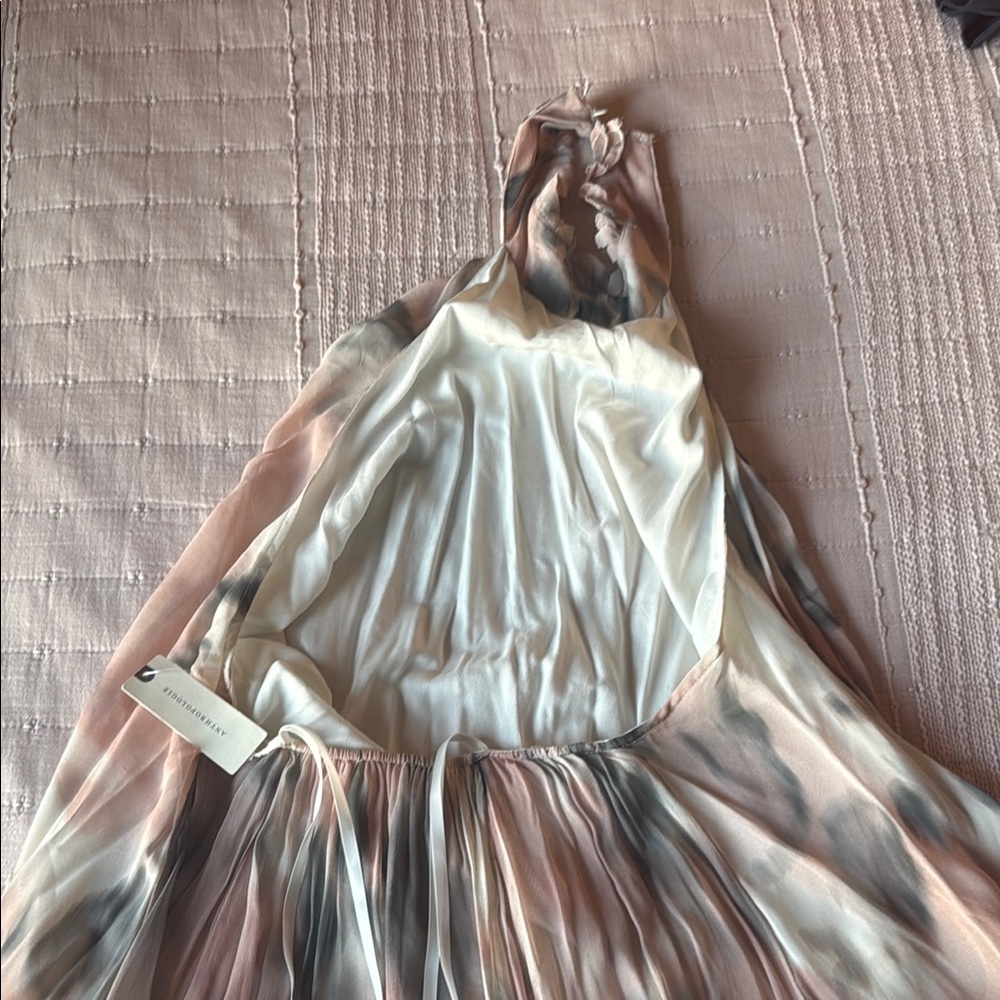 Maeve Halter Sheer Printed Maxi Dress - Picture 5 of 5